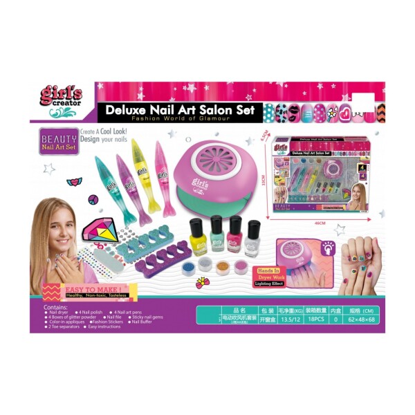 Mamido Dětská sada na nehty Nail Art s fixy
