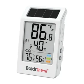 RainPoint BALDRTHERM B0707 / Meteostanice / Teplota a vlhkost vnitřní i venkovní / Solární napájení / Dosah 100 m (B0707)