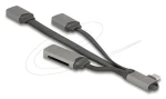 DeLock USB-C Hub / USB hub / USB 3.2 Gen 1 / 2× USB-A + čtečka SD a microSD (64303)