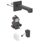 GEBERIT - Brenta Elektronická umyvadlová baterie pod omítku, síťové napájení, easy to clean, matná černá 116.272.14.1