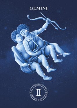 Pohlednice 3D Blíženci