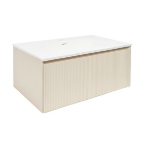 Koupelnová skříňka s umyvadlem Naturel Austen 80x35x52 cm beige mat Naturel Austen80BG AUSTEN80BG