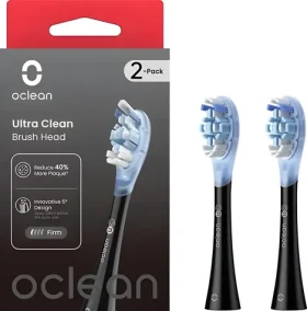 Oclean Ultra Clean Brush head UC02 černá (2ks) / Univerzální náhradní hlavice pro kartáčky Oclean (6970810553543)