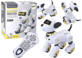 Mamido Interaktivní robotický pejsek na dálkové ovládání tančí a plní příkazy zlatý