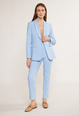 Monnari Kalhoty Elegantní dámské kalhoty Modrá barva 36