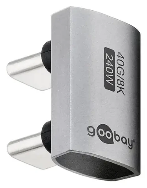 Goobay 74446 / USB-C adaptér / 180° U-shape / USB4 (74446)
