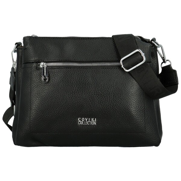 Stylová dámská koženková crossbody kabelka Verrona new, černá