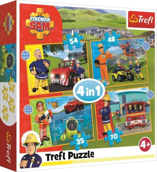 Puzzle Statečný požárník Sam 4v1