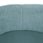 PLUSH NEST PLUSH NEST Suchý bazén kulatý modrý prémiový manšestr Ø 90 × 30 cm s 200 míčky