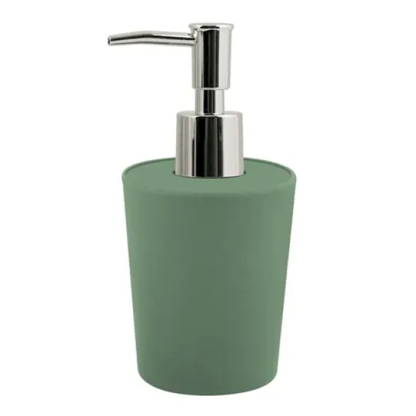 Spirella TAKEO dávkovač mýdla bazalkově zelený / bambusové vlákna / 400 ml (7610583215994)