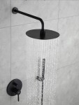 REA - Podomítkový sprchový set Lungo černý REA-P4100