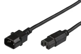MicroConnect Prodlužovací kabel C14 - C15 0.5m černá (PE011405)