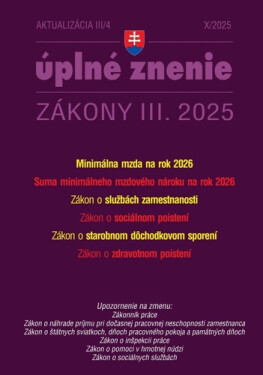Aktualizácia III/4 2025 – Zamestnanosť a sociálne poistenie