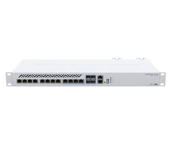 MikroTik Cloud Router Switch CRS312-4C+8XG-RM, 650MHz CPU, 64MB, 1xGLAN, 8x10G, 4x10G Combo, slot, vč. L5 EDF_1017232