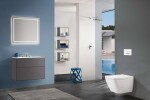 VILLEROY & BOCH - Squaro Infinity Sprchová vanička, 90x90 cm, Quaryl, antracit UDQ9090SQI1V-1S