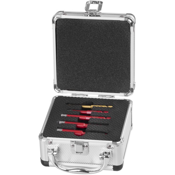 STREND PRO 226739 Korunky vykružovací diamantové PROFI, 6 - 12mm + vrták 6mm, stopka, sada 5ks