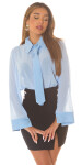 Sexy Koucla Blouse in Business Look with tie barva velikost Einheitsgroesse