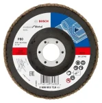 BOSCH Lamelový brusný kotouč X431 P80 125 mm / Lamelový brusný kotouč / Zrnitost P80 / O 125 mm / Otvor 22,23 mm (2608603718)