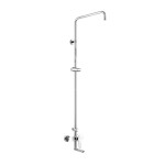 Mereo Nástěnná baterie Eve 150mm s otoč. ramínkem a tyčí pro ruční a talířovou sprchu, bez příslušenství CBE60101SE