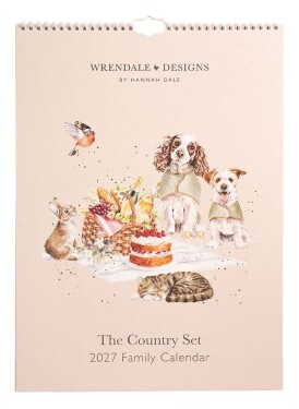 Rodinný kalendář 2027 Wrendale Designs The Country Set, A3