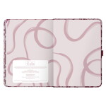 Busy B Týdenní diář Perfect Planner Burgundy Spatter 2026, červená barva, papír