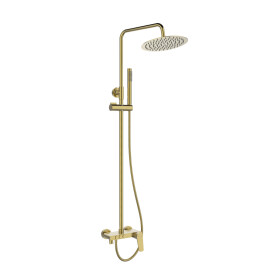 INVENA - Sprchový sloup s baterií, Alonia Trend, kartáčované zlato AU-70-D09-V