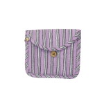 MADAM STOLTZ Textilní peněženka Multi Coloured Fialová, fialová barva, modrá barva, hnědá barva, textil