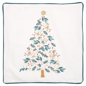 GREEN GATE Vyšívaný povlak na polštář Lucie Xmas 40 x 40 cm, multi barva, textil