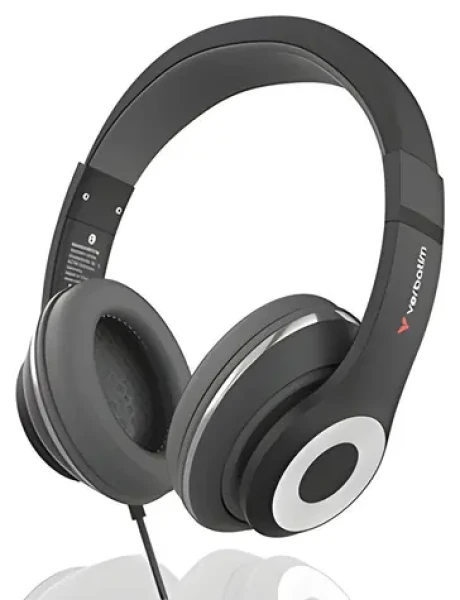 Verbatim TruSound černá / Sluchátka s mikrofonem / USB-C / přes hlavu (30198)