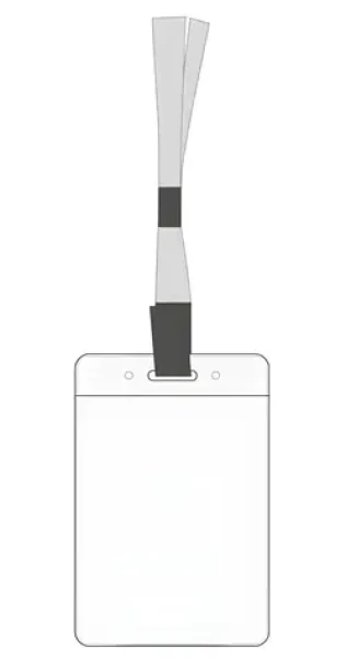 EUROSUPPLIES Šňůrka LILY černá / Šňůrka na krk / Klip / 900 mm / šířka 10 mm