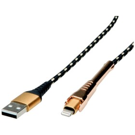 Roline USB kabel USB 2.0 USB-A zástrčka, Apple Lightning konektor 1.00 m vícebarevná stíněný 11.02.8923