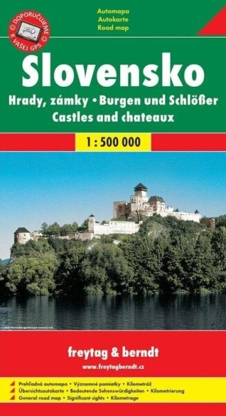 Slovensko hrady a zámky automapa 1:500 000 - kolektiv autorů