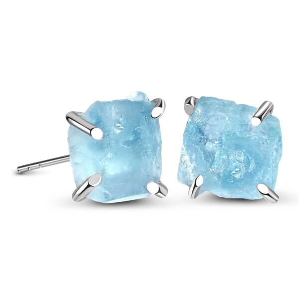 Emporial stříbrné náušnice GU-DR1622122E-SILVER-AQUAMARINE