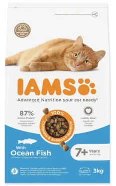 IAMS Cat Senior Ocean Fish / Krmivo pro kočky / Mořské ryby / Starší kočka / 3 kg (1753-150321)