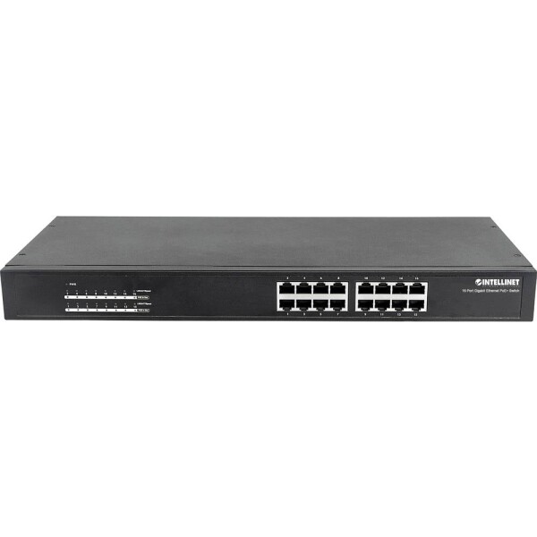 Intellinet 560993 síťový switch 16 portů 1 GBit/s funkce PoE