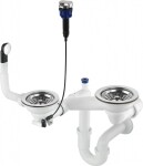 DEANTE - Sifon stainless nerez - Náhradní sifonová sada, 1.5 - and 2 - bowl ZXY_9973