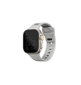 UNIQ Stride FKM řemínek pro Apple Watch 49 46 45 44 mm - CHALK GREY (šedá) (8886463688588)