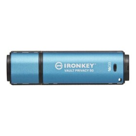 Kingston IronKey Vault Privacy 50 16GB modrá / Flash Disk / USB 3.0 / čtení: až 250MBs / zápis 180MBs / 256bit AES (IKVP50/16GB)