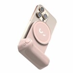 ShiftCam SnapGrip Rychloupínací grip na smartphony růžová / MagSafe / 3200mAh / Bluetooth spoušť (SC-SG-IN-PK-EF)