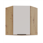 Horní rohová skříňka Solea 60x60 GN-72 1F (45°) Barva korpusu: Dub artisan, Barva dvířek: Kašmír