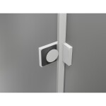 MEXEN/S - Lunar T sprchový kout dveře křídlové levá 135 x 80, transparent, bílá 834T-135-080-20-00-L