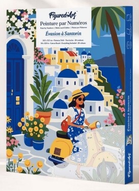 Malování podle čísel - Výlet na Santorini 24.5 x 32.5 cm