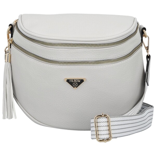 Stylová dámská koženková ledvinka Fima, šedá