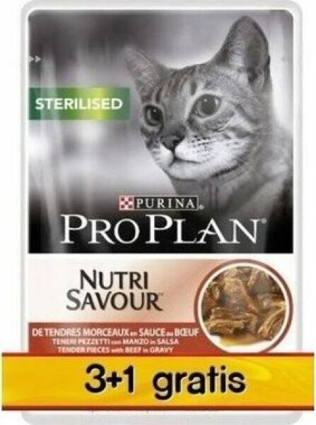 ProPlan Sterilované hovězí 4 x 85 g