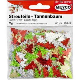 Meyco konfety Vánoční stromky třpytivé 20g