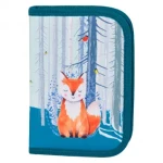 BAAGL Školní penál klasik dvě chlopně Liška (A-31453)