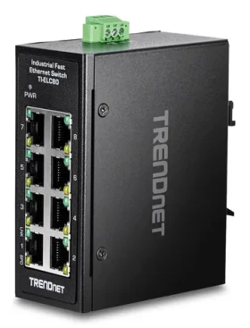 TRENDnet TI-ELC80 / Switch / Průmyslový / 8x 10/100 Mbps / DIN lišta / IP30 (TI-ELC80)