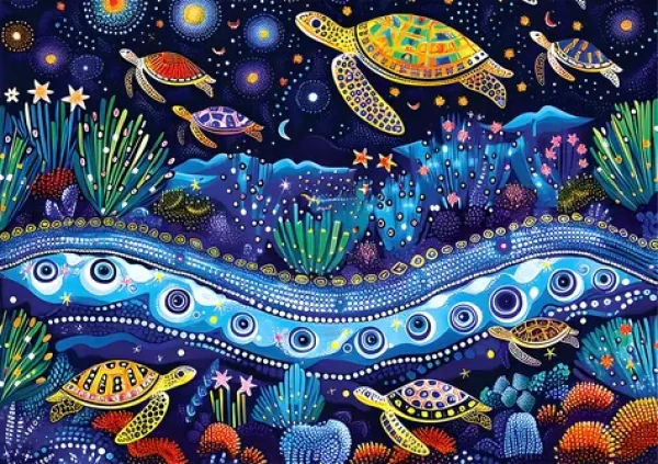 YAZZ Puzzle Želvy