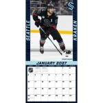 JF Turner Kalendář Seattle Kraken NHL 2027 Wall Calendar