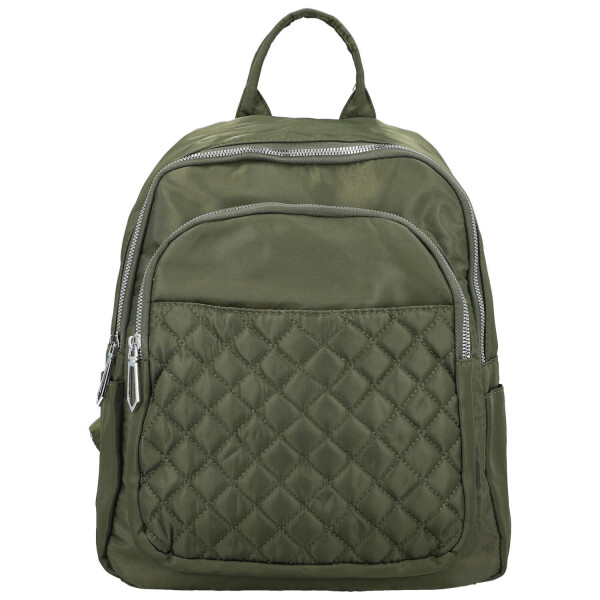 Stylový dámský textilní batoh Dinara, zelený